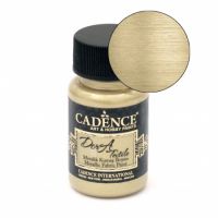 боя текстилна металик CADENCE DORA Textile 50 мл. - WHITE GOLD 1148