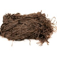 Трева за декорация от хартия - кафява - 50 грама