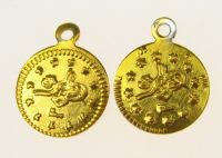 паричка метал 11 мм злато с халка -50 броя
