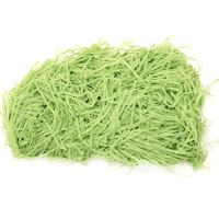 Трева за декорация от хартия - светъло зелена - 50 грама