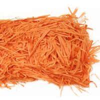 Трева за декорация от хартия - оранжева - 50 грама