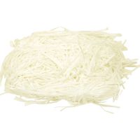 Трева за декорация от хартия - бледо жълта - 50 грама