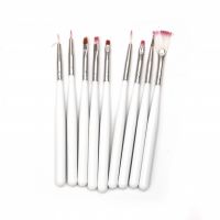 Комплект мини четки за детайли 8 броя и инструмент за точки 1 брой