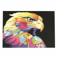 Картина за рисуване по номера 40x50 см - Орел дъга 