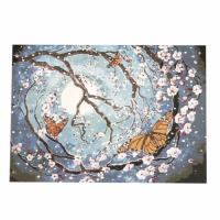 Картина за рисуване по номера 40x50 см - Пеперудено пълнолуние 