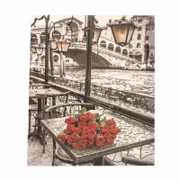 Картина за рисуване по номера 40x50 см - Самотни рози 