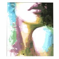 Картина за рисуване по номера 40x50 см -Женски силует 