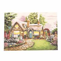 Картина за рисуване по номера 40x50 см -Горски къщи 