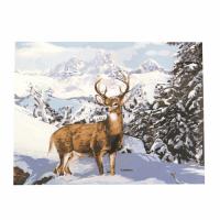 Картина за рисуване по номера 30x40 см - Самотния елен  