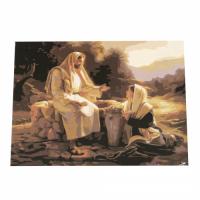 Картина за рисуване по номера 40x50 см - Исус със самарянката 