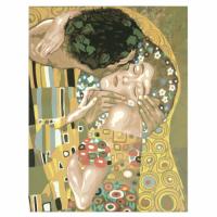 Картина за рисуване по номера 30x40 см -Целувката-Густав Климт 