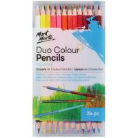 Цветни двустранни моливи MM Duo Colour Pencils - 24 броя
