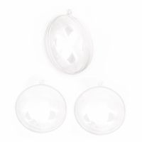 Медальон прозрачен пластмасов 80 мм 2 части