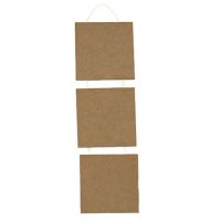 МДФ плочка с въже 3x10x10 см.