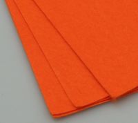 Филц лист - дебелина 1 мм., размер 20x30 см. цвят оранжев -1 брой