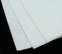 Филц лист - дебелина 2 мм., размер 20x30 см. цвят бял -1 брой