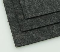 Филц лист - дебелина 2 мм., размер 20x30 см. цвят черен меланж -1 брой