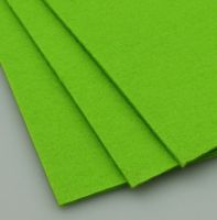 Филц лист - дебелина 3 мм., размер 20x30 см. цвят зелен светло -1 брой