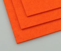 Филц лист - дебелина 3 мм., размер 20x30 см. цвят оранжев-1 брой
