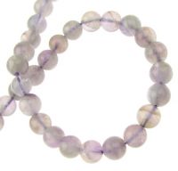 наниз мъниста полускъпоценен камък АМЕТИСТ топче 6 мм ±66 см