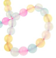 наниз мъниста полускъпоценен камък АХАТ АСОРТЕ топче 8 мм ±46 броя