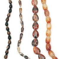 наниз мъниста полускъпоценен камък АХАТ АСОРТЕ форми 10±18x6±25 мм 16±62 броя