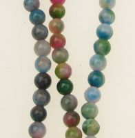 наниз мъниста полускъпоценен камък ЖАДЕИТ АСОРТЕ цветове топче 4 мм ±96 броя