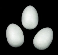 Фигурка стиропор яйце 40 х 28  мм. за декориране - 10 броя