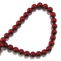 наниз мъниста полускъпоценен камък КОРАЛ топче 10 мм ±40 броя