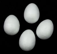 Фигурка стиропор яйце 35 х 26  мм. за декориране - 10 броя