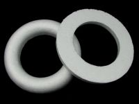 Фигурка стиропор кръг 170 мм. обла и плоска страна за декориране - 2 броя