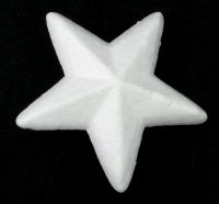 Фигурка стиропор звезда 100 х 35 мм за декориране - 2 броя