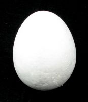 Фигурка стиропор яйце 95Х71 мм. за декориране - 2 броя