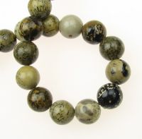 наниз мъниста полускъпоценен камък ЯСПИС топче 10 мм ±41 броя