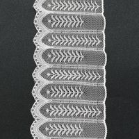 лента дантела 95 мм бяла - 1 метра