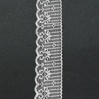 лента дантела 48 мм бяла - 1 метра