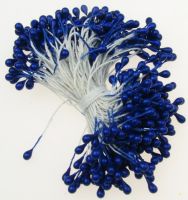 тичинки перлени двустранни 3x6x70 мм сини ±144 бр