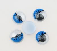 очички мърдащи 10 мм с мигли сини -50 броя