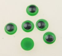 очички мърдащи зелена основа 8 мм -50 броя