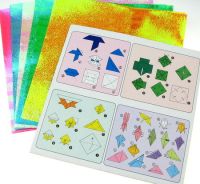 хартия за оригами 15x15 см 5 цвята x 2 листа