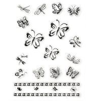 силиконов печат 11x16 см пеперуди и водни кончета