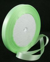 ширит сатен 10 мм зелен бледо -22 метра