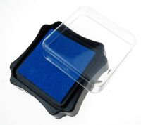 тампон с пигментно мастило 6.2x2.1 см цвят син