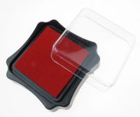 тампон с пигментно мастило 6.2x2.1 см цвят червен